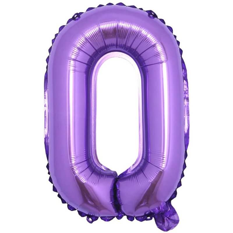 Number 0 40” Foil Balloon