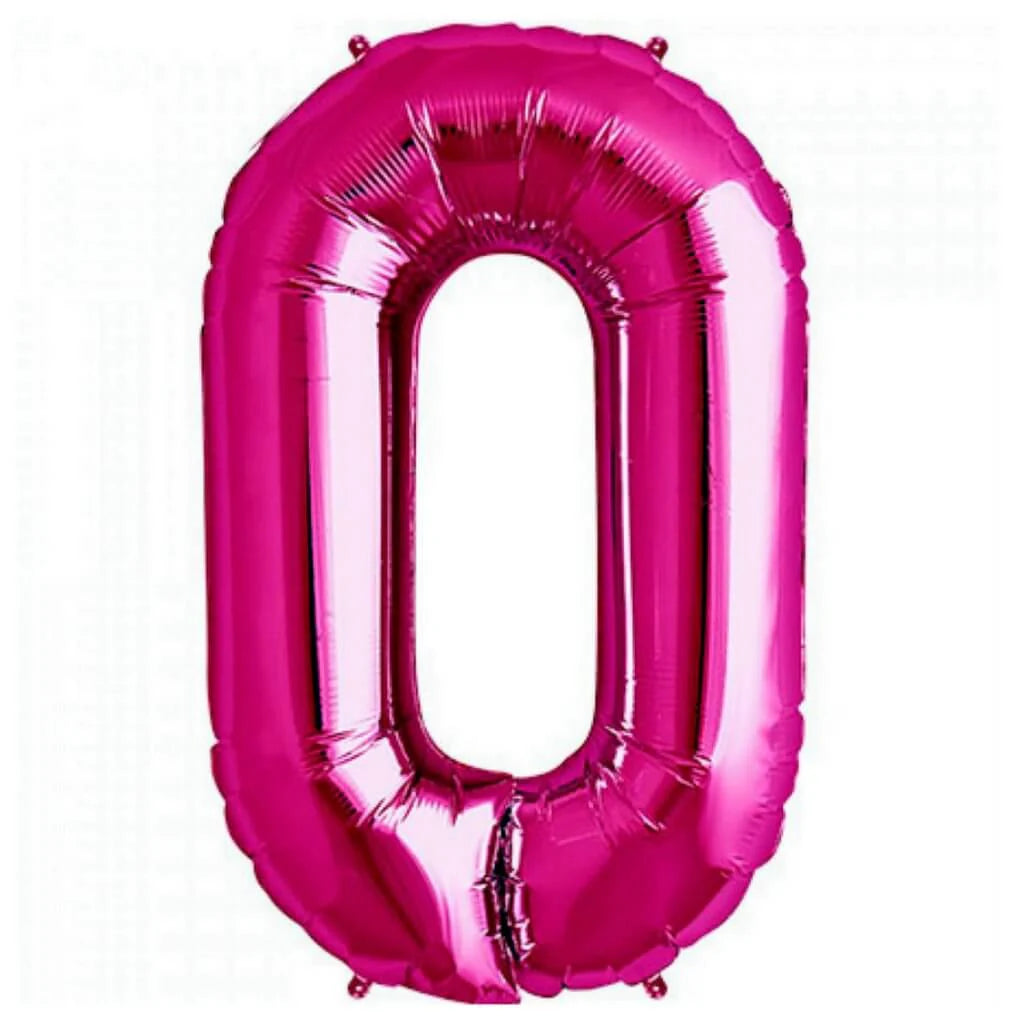 Number 0 40” Foil Balloon