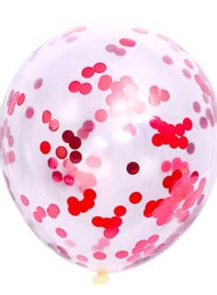Confetti Filled Latex Balloons