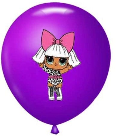 Pack of 5 - LOL Dolls 12 Inch Latex Balloons