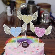 Heart with Wings Single Topper