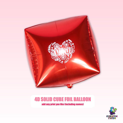 Custom Printed 24 Inch Cube Foil Balloon