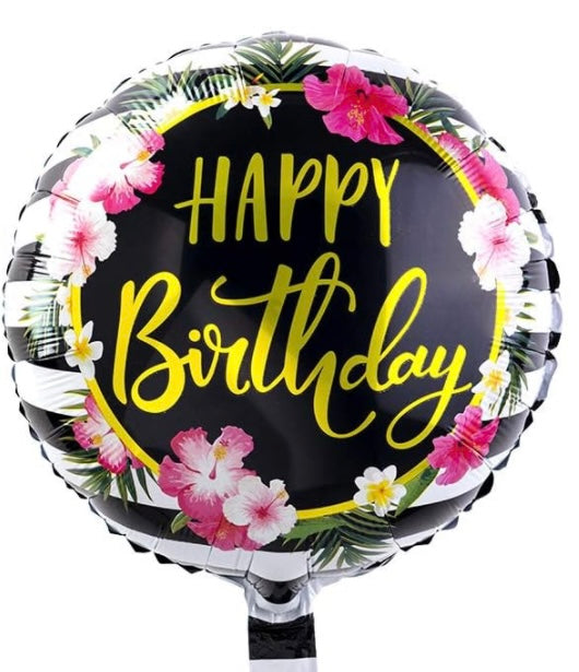 Happy Birthday 18 Inch Foil Balloon Helium Bouquet