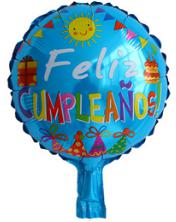 Spanish Round 10 Inch Colourful Letters Foil Balloon