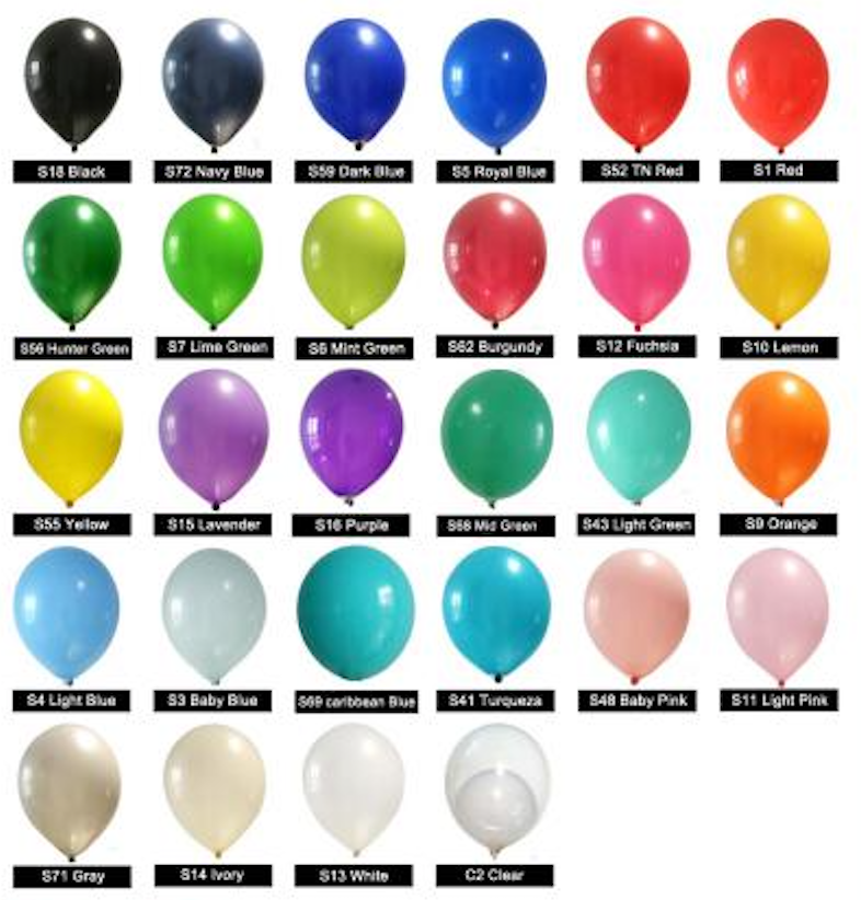 Standard 10 Inch Latex Balloon