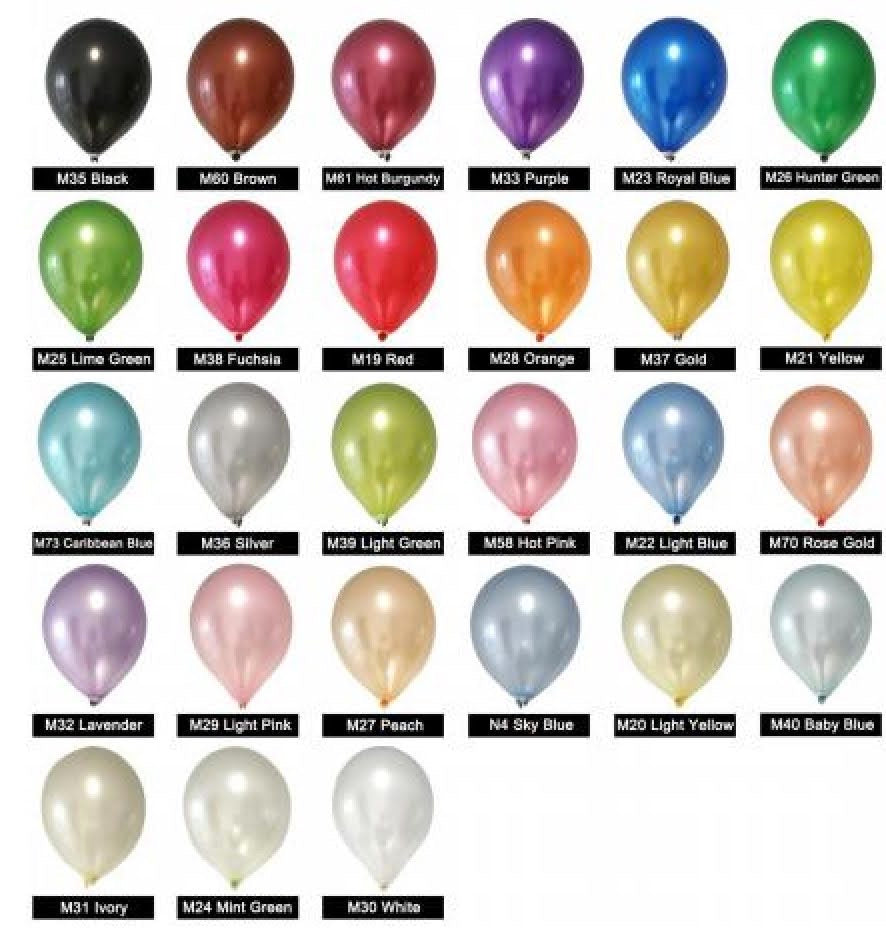 Pack of 10 - Pearl 12 Inch Latex Balloon