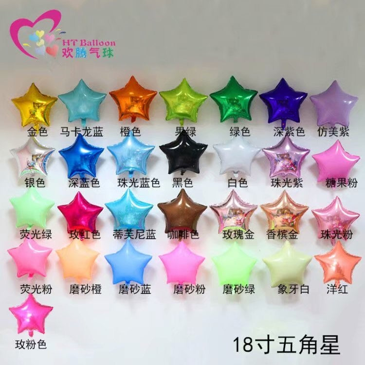 Glossy Star 18 Inch Foil Balloon