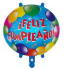 Spanish Round 18 Inch Balloons on Blue Foil Balloon