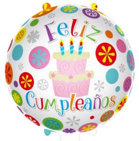 Spanish Round 18 Inch Cake Foil Balloon