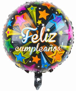 Spanish Round 18 Inch Black Foil Balloon