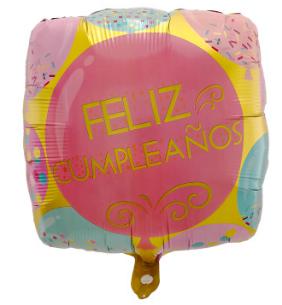 Spanish Square 18 Inch Pastel Foil Balloon