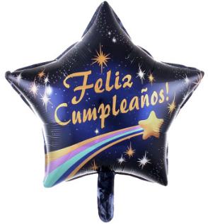 Spanish Star 18 Inch Shooting Star Foil Balloon