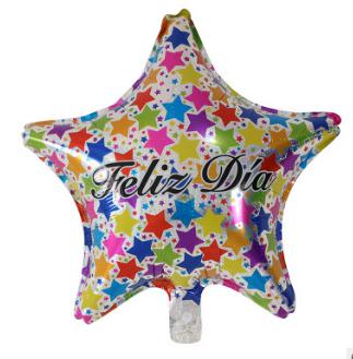 Spanish Star 18 Inch Colourful Stars Foil Balloon