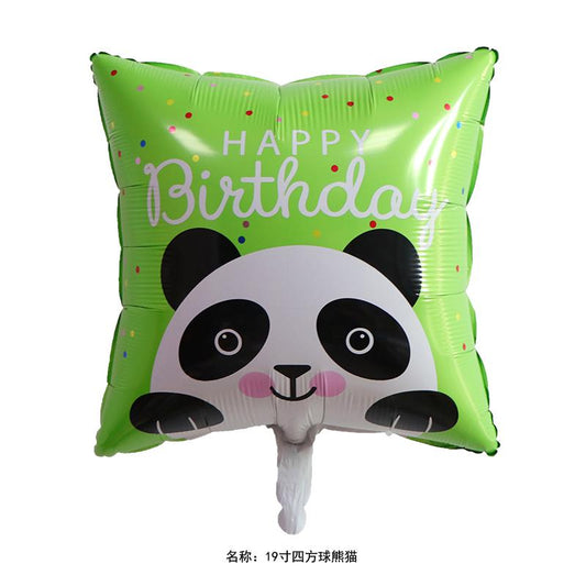 Green Panda Foil Balloon