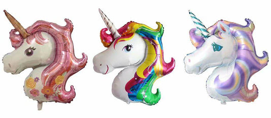 Unicorn Head Foil Balloon