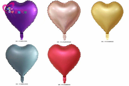 Matte Heart shaped Foil Balloon