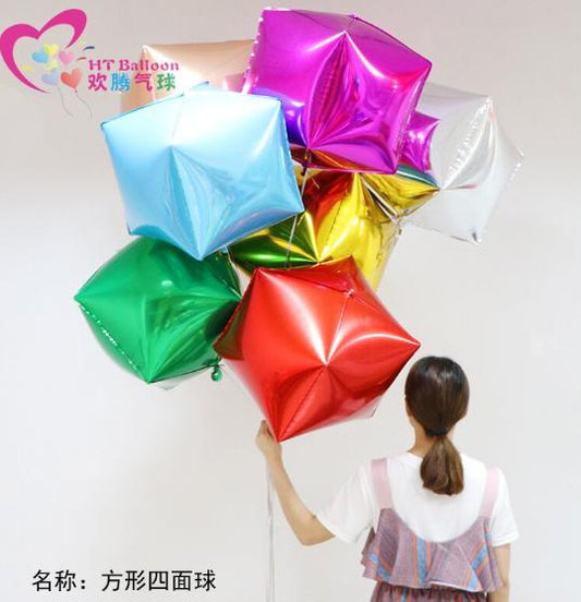 4D Solid Cube Foil Balloon