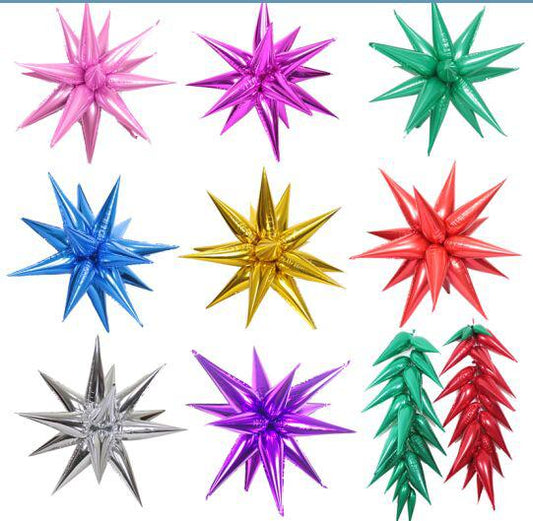 Starburst 12 Piece Foil Balloon