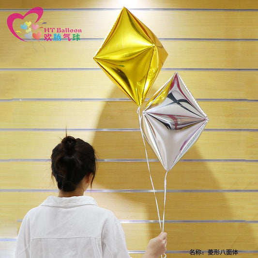 3D Pointed Diamond Foil Balloon