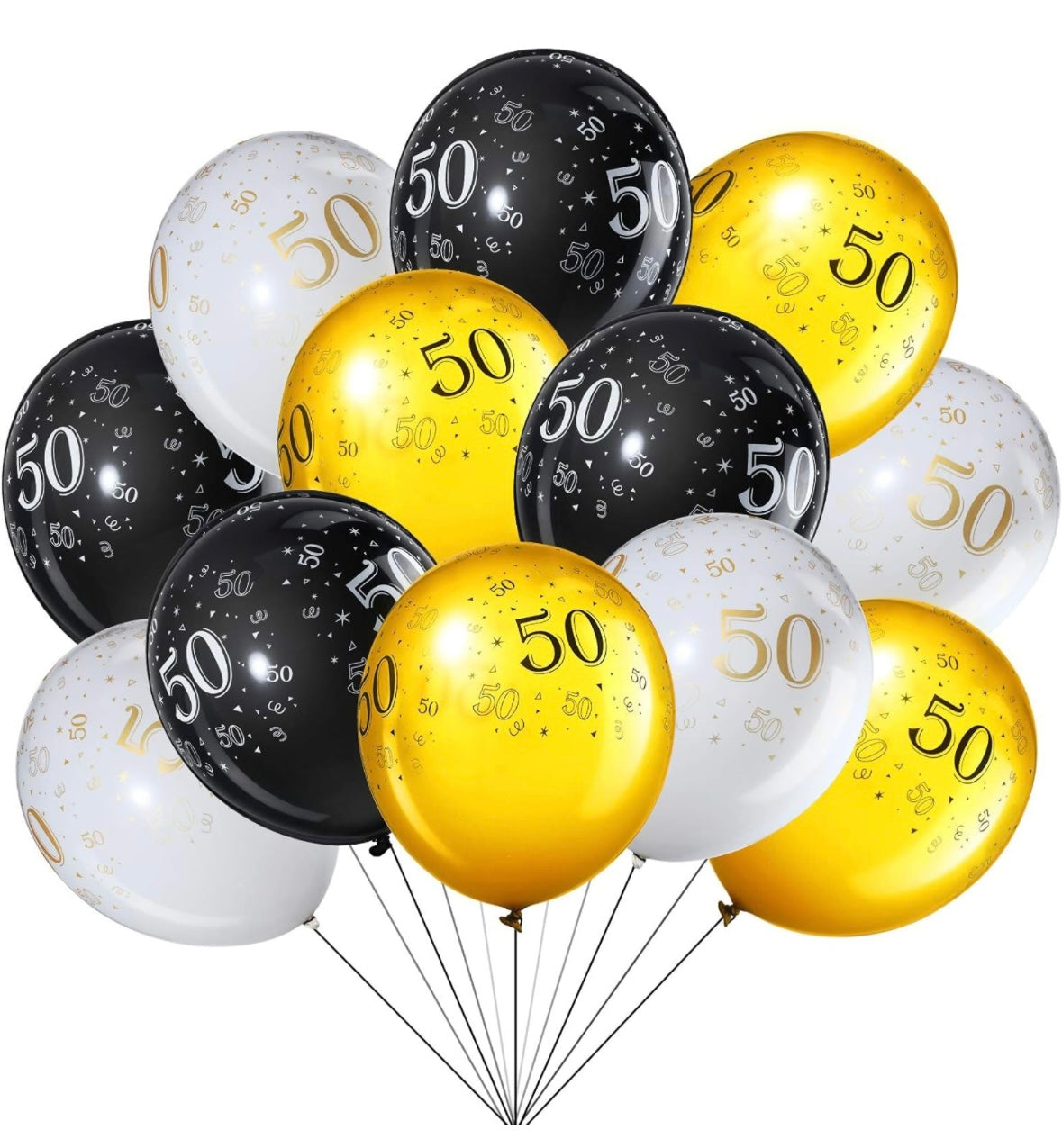 Pack of 5 - Number Latex Balloon