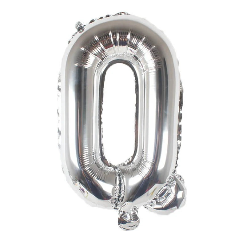 Number 0 40” Foil Balloon