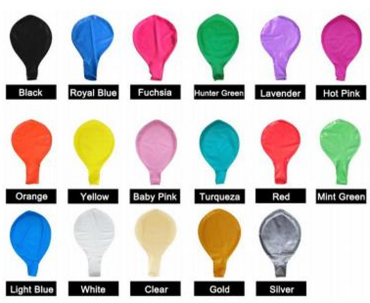 Standard 36 Inch Oval Shaped Latex Balloon