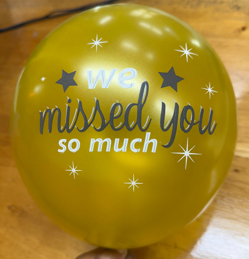 Welcome Back and Welcome Home 12 Inch Latex Balloon