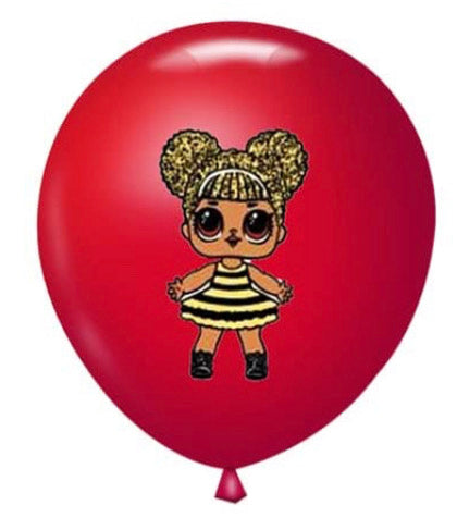 Pack of 5 - LOL Dolls 12 Inch Latex Balloons