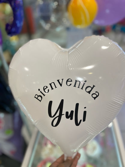 Custom Printed 18 Inch Heart Foil Balloon