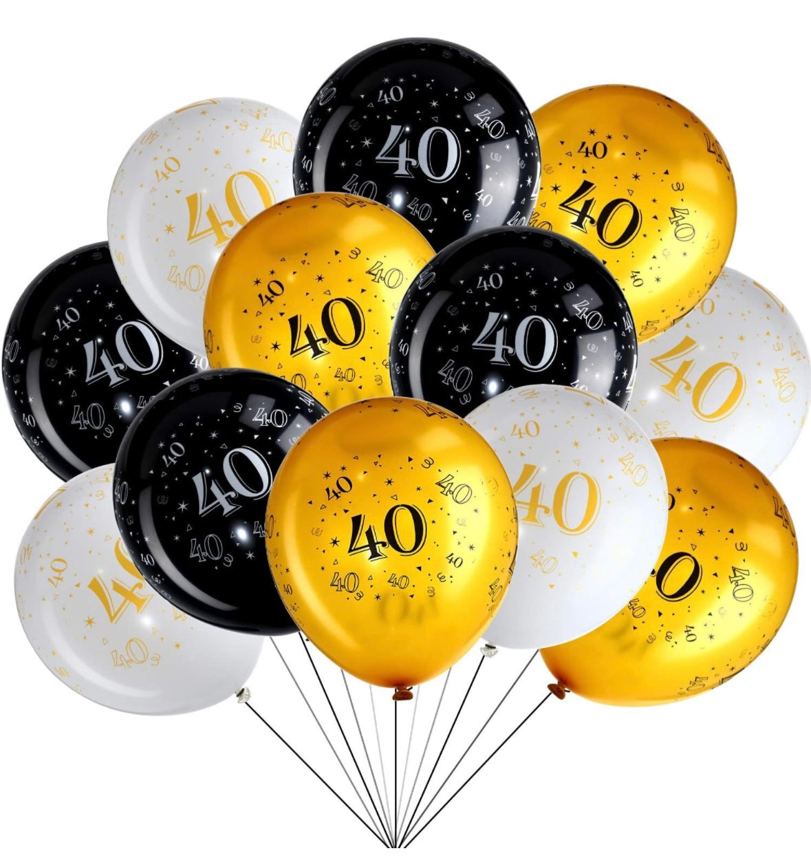 Pack of 5 - Number Latex Balloon