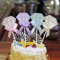Diamonds 5pc Cupcake Topper Set