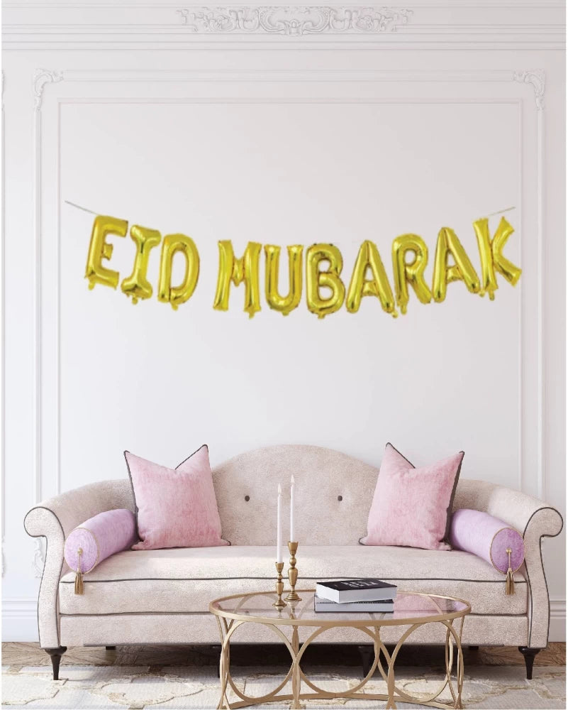 Eid Mubarak Letters 16 Inch Foil Balloons