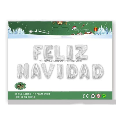 Feliz Navidad Letter Foil Balloon