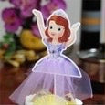 Princess Dresses Single Cake Topper