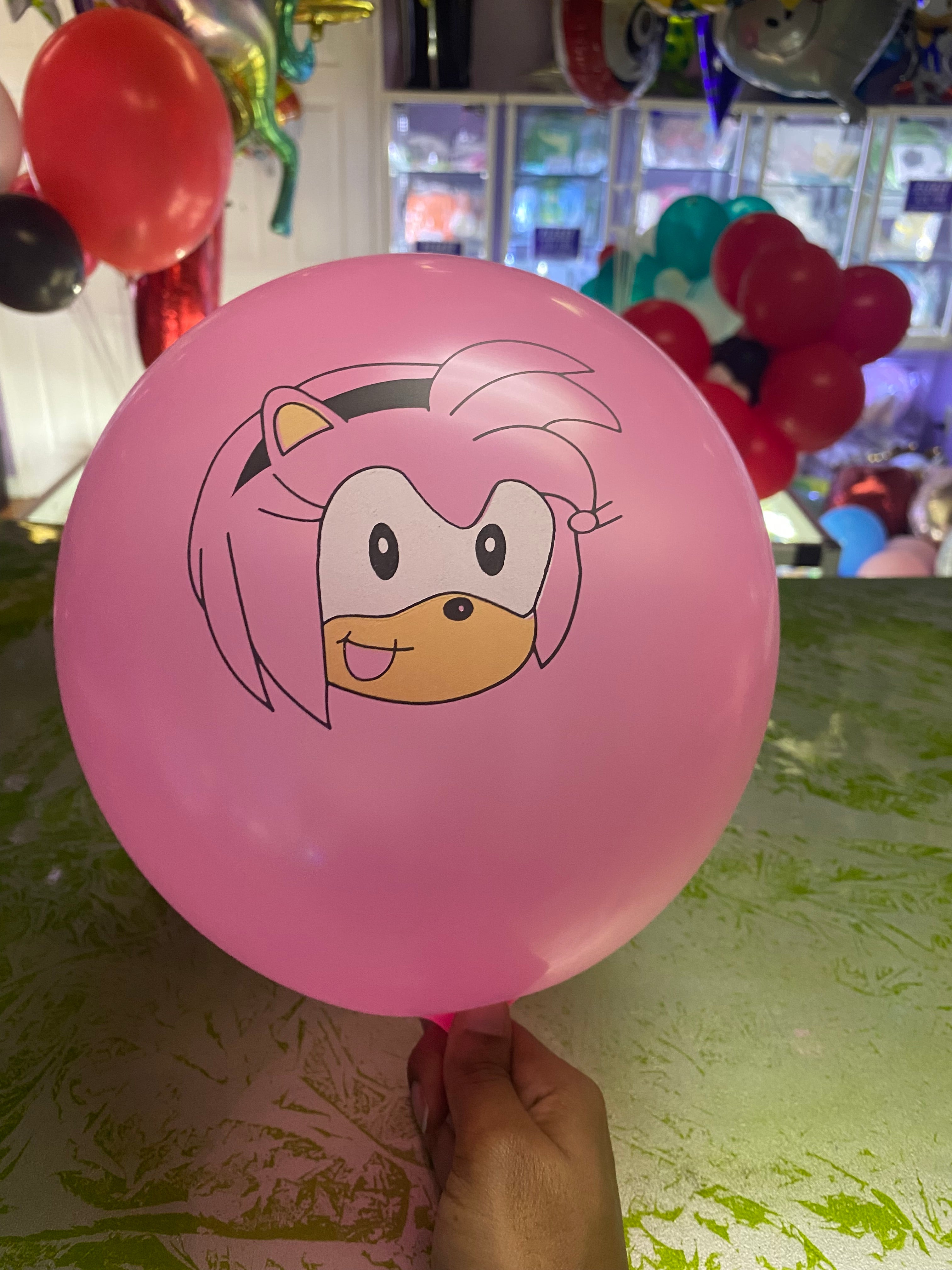 Pack of 5 - Sonic The Hedgehog Characters 12 Inch Latex Balloon