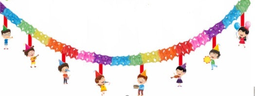 Multi-coloured Characters Garlands