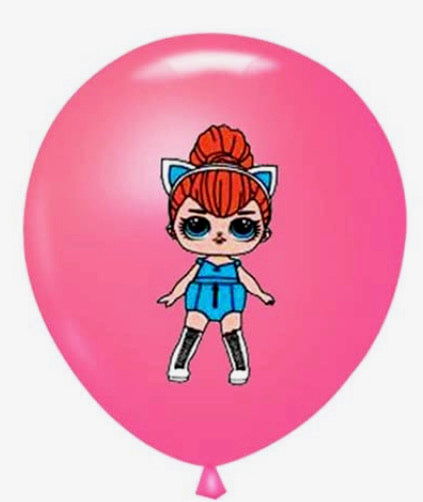 Pack of 5 - LOL Dolls 12 Inch Latex Balloons