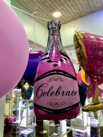 Champagne Bottle Foil Balloon