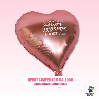 Custom Printed 18 Inch Heart Foil Balloon