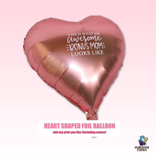 Custom Printed 18 Inch Heart Foil Balloon