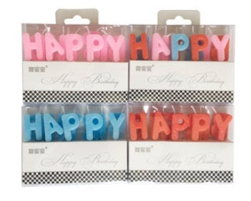 Happy Birthday Letters Candles