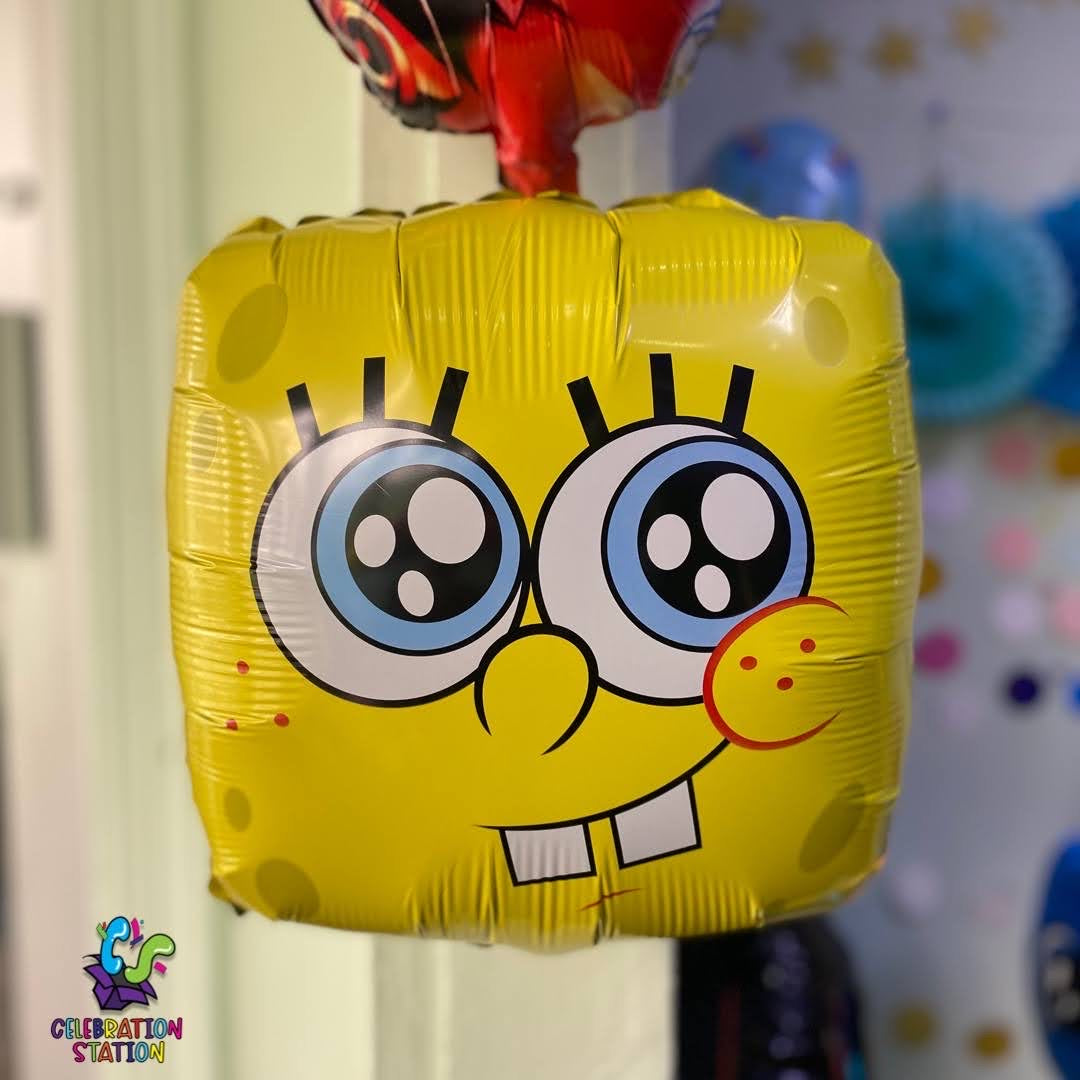 Spongebob Squarepants Faces Square Foil Balloon