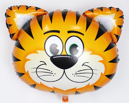 Tiger Face Foil Balloon