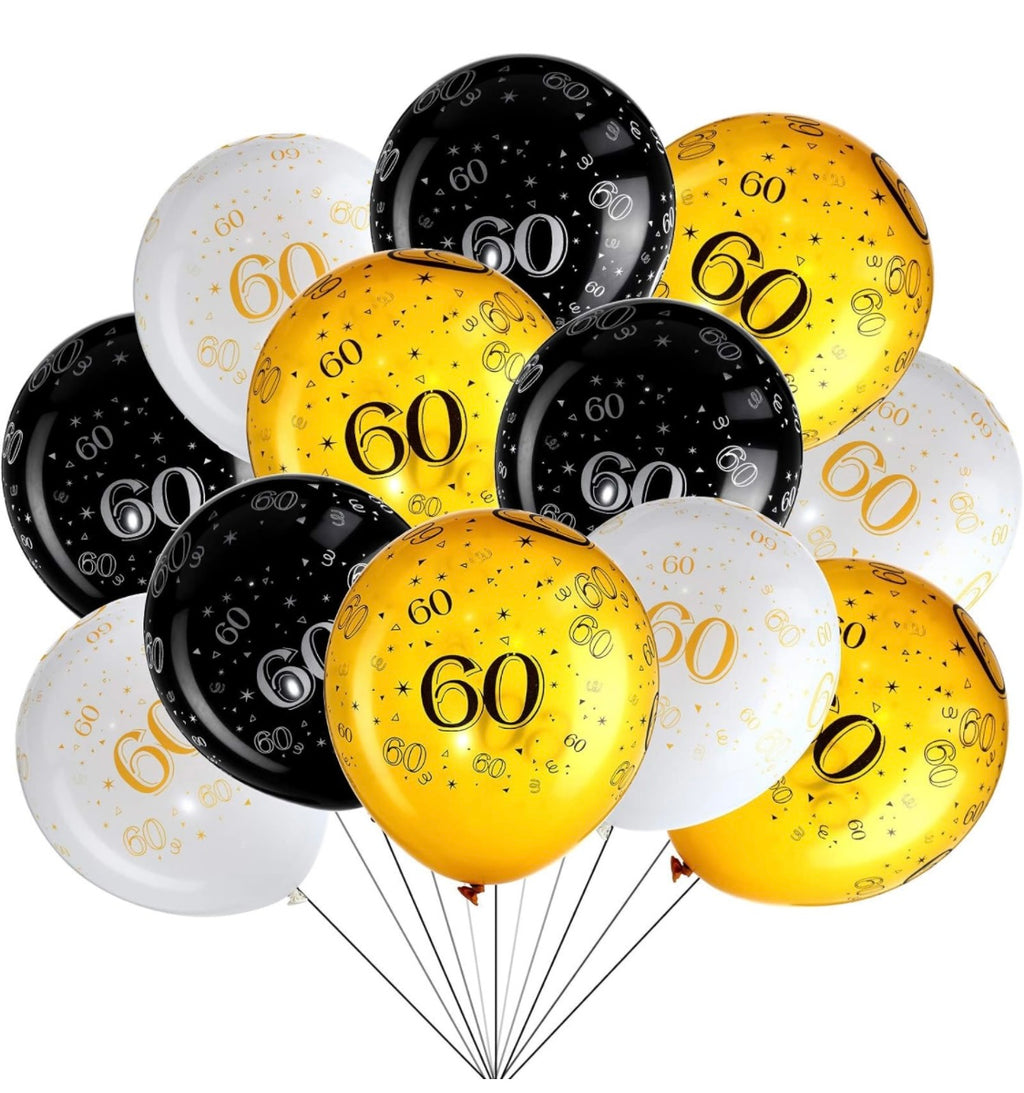 Pack of 5 - Number Latex Balloon