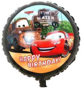 Happy Birthday 18 Inch Round Foil Balloon Cars Characters