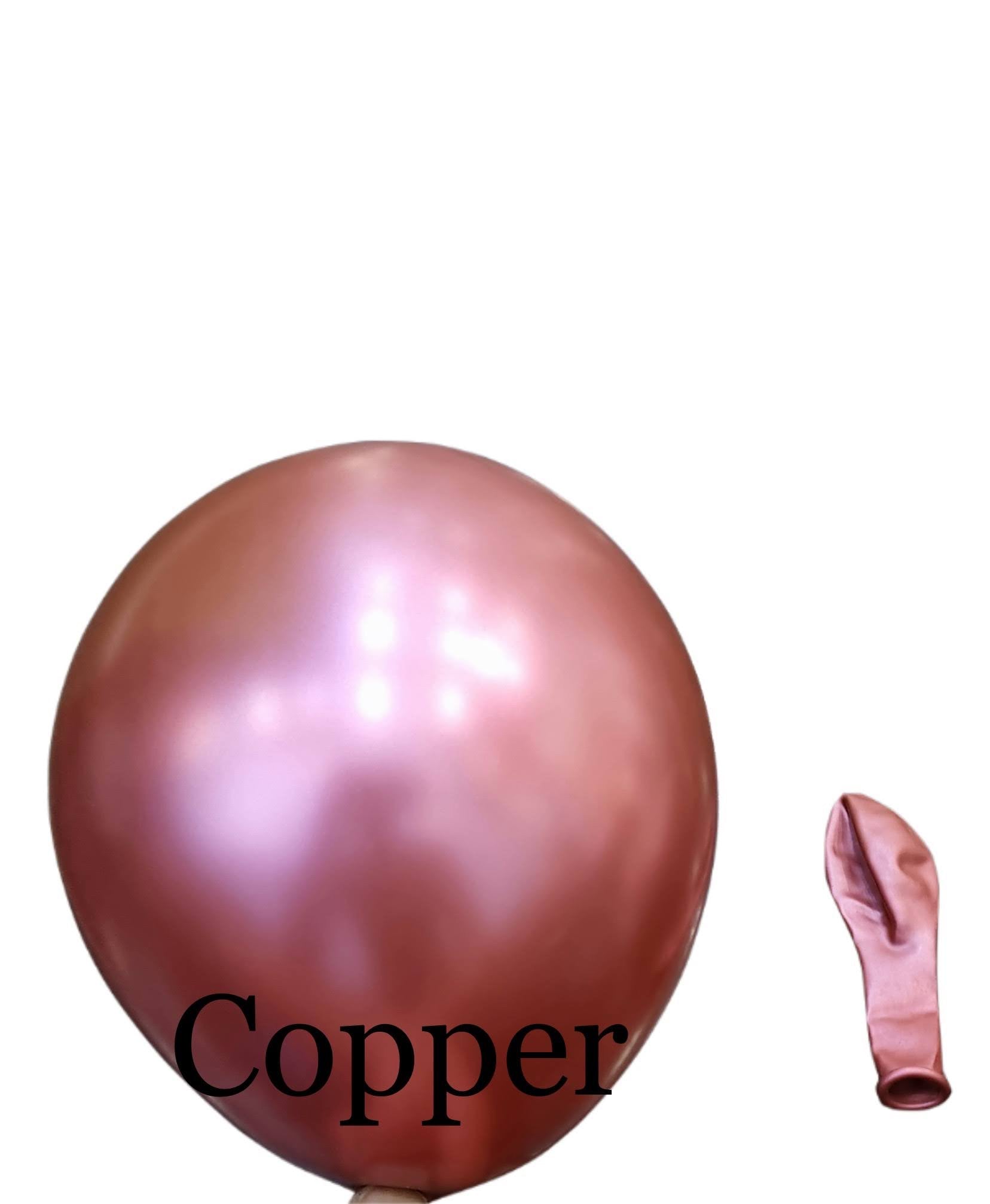 Pack of 5 - Chrome 18 Inch Latex Balloon