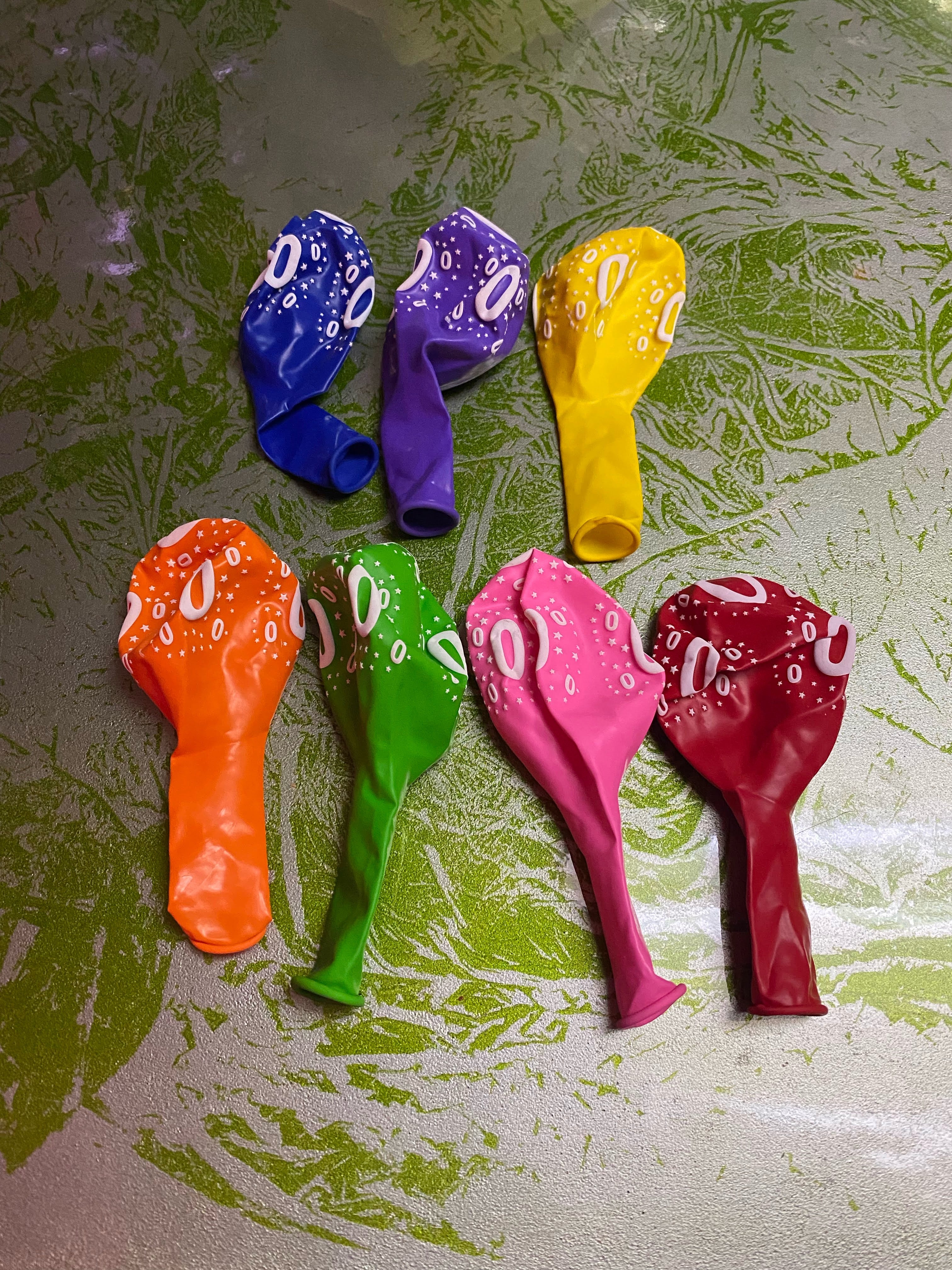 Pack of 5 - Number Latex Balloon