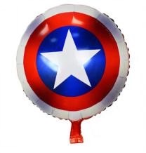 Avengers Captain America Shield 18 Inch Round Foil Balloon - Balloon not inflated