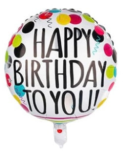 Happy Birthday 18 Inch Foil Balloon Helium Bouquet