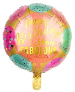 Happy Birthday 18 Inch Foil Balloon Helium Bouquet